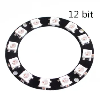 

10pcs/lot 12 Bit WS2812B 5050 RGB Ring Integrated Driver Module for Arduino WS2812 5050 Precise