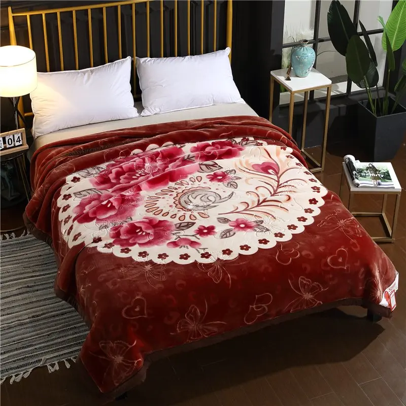 Color 3 5 кг коричневое супер теплое Облачное одеяло мягкое Двухслойное зимнее теплое утяжеленное одеяло s для уплотненного покрывала на кровать покрывала размер queen - Цвет: Color 3