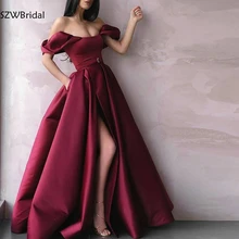 Новое поступление, сатиновые вечерние платья в Дубае, Длинные вечерние платья, abendkleider Vestido, недорогое вечернее платье robe soiree