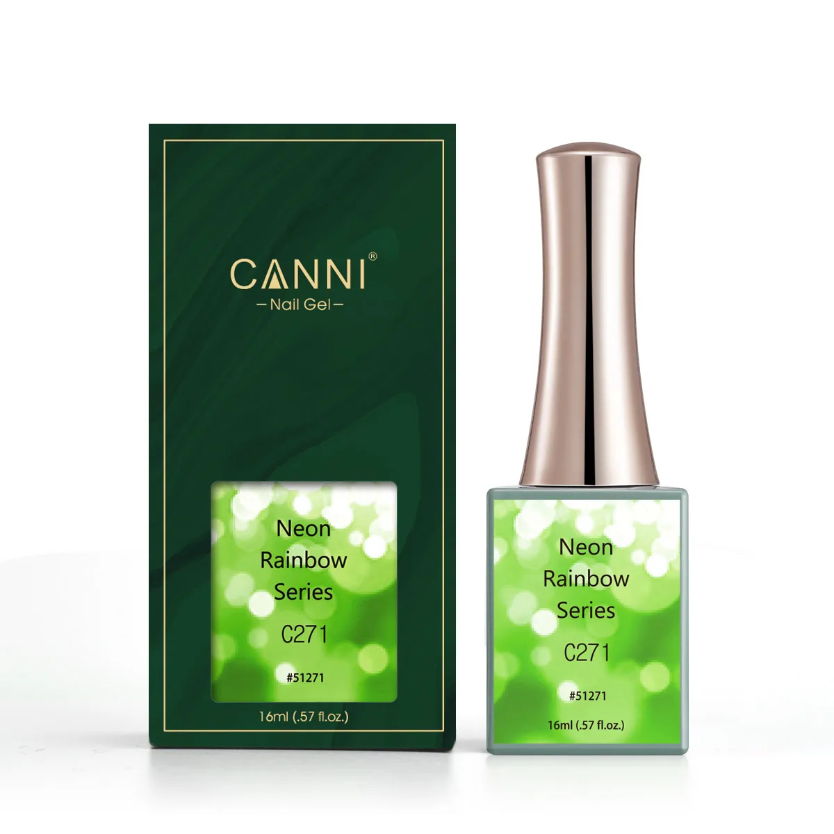Canni New 16ml UV Nail Gel Polish Neon Rainbow Series C271-C278 Semi Permanent NailArt Manicure Varnish Enamel Lacquer 6