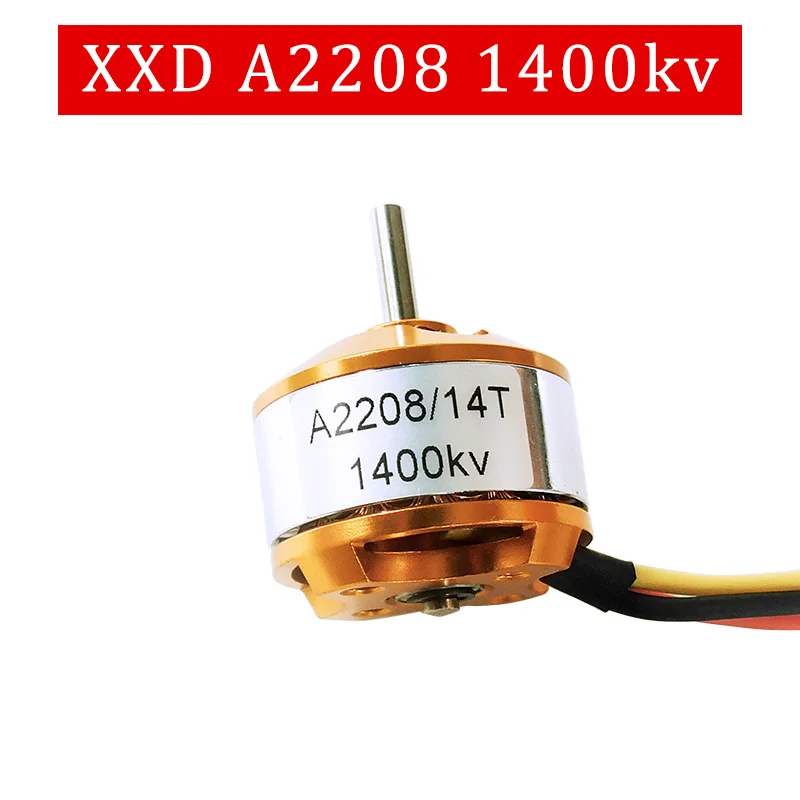 1 шт. бесщеточный электродвигатель постоянного тока XXD A2208 KV1100/KV1400/KV2600 для