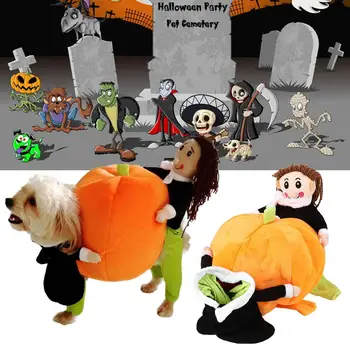 

Pumpkin Dog Clothes Halloween Pumpkin Four Feet Dog Clothes Puppy Soft Pumpkin