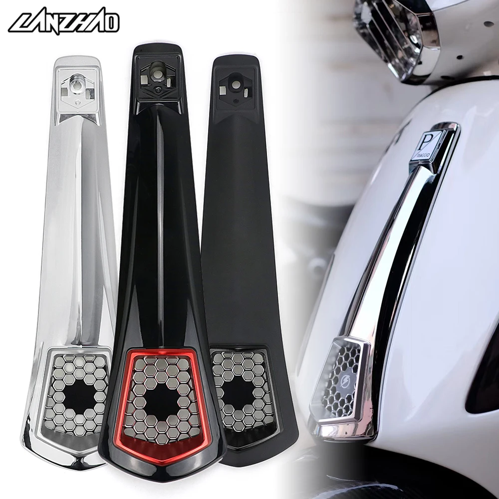 Motorcycle Front Horn Cover Panel Fairing Center Grill Belt ABS Guard