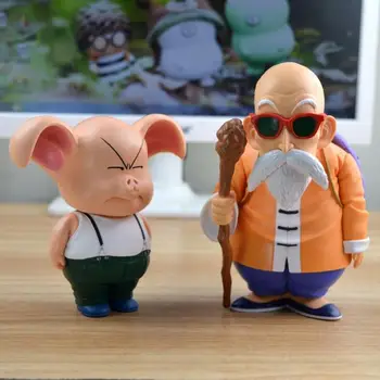 

Anime Dragon Ball Z Collection Vol.2 Master Roshi Pig Kame Sennin Krillin Oolong Son Goku PVC Action Figure Model Doll 10~15cm