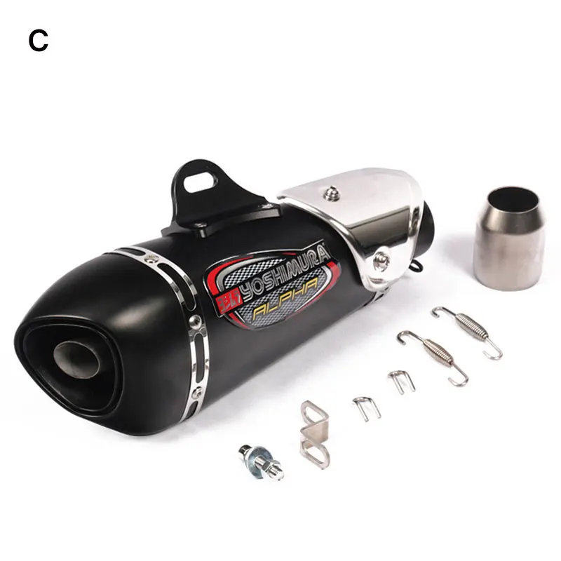 Escapamento Escape Moto Akrapovic выхлопная труба мотоцикла глушитель silencieux труба Кроссовый скутер для yoshimura z900 ltz 400 crf230 - Цвет: C