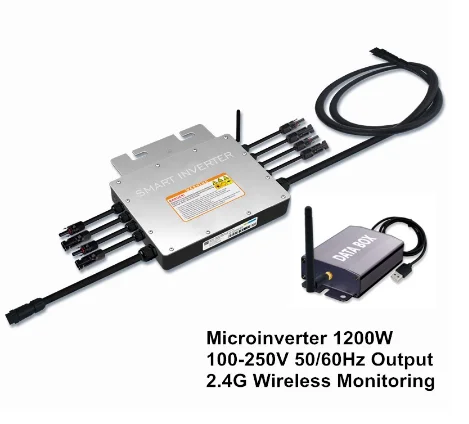 Водонепроницаемый микроинвертор IP65 с солнечной сеткой 1200 Вт инвертор 100-250 В 50-60