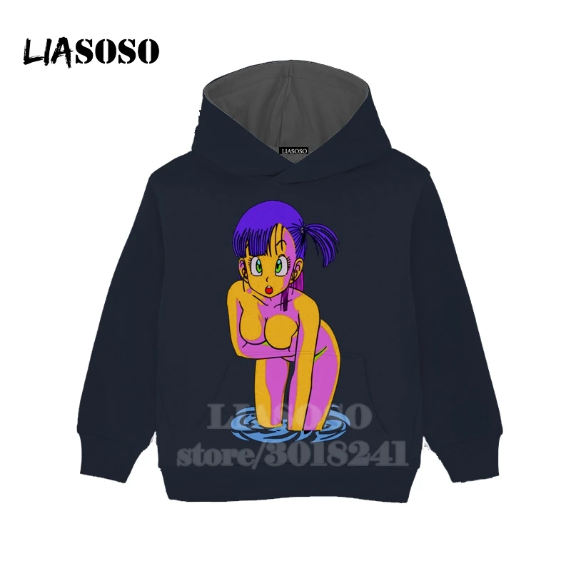 LIASOSO/Детская толстовка с круглым вырезом для подростков пикантная футболка с 3D-принтом «Жемчуг дракона» детский топ, пуловер для мальчиков и девочек толстовки для малышей B157-37 - Цвет: 5