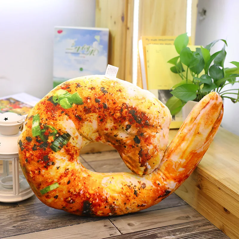 Simulated Food Pillow and Shaking Toy Birthday Gift Strange Personality Chicken Legs Chicken Wings Shrimp Meat and Plush Toys - Цвет: 50cm