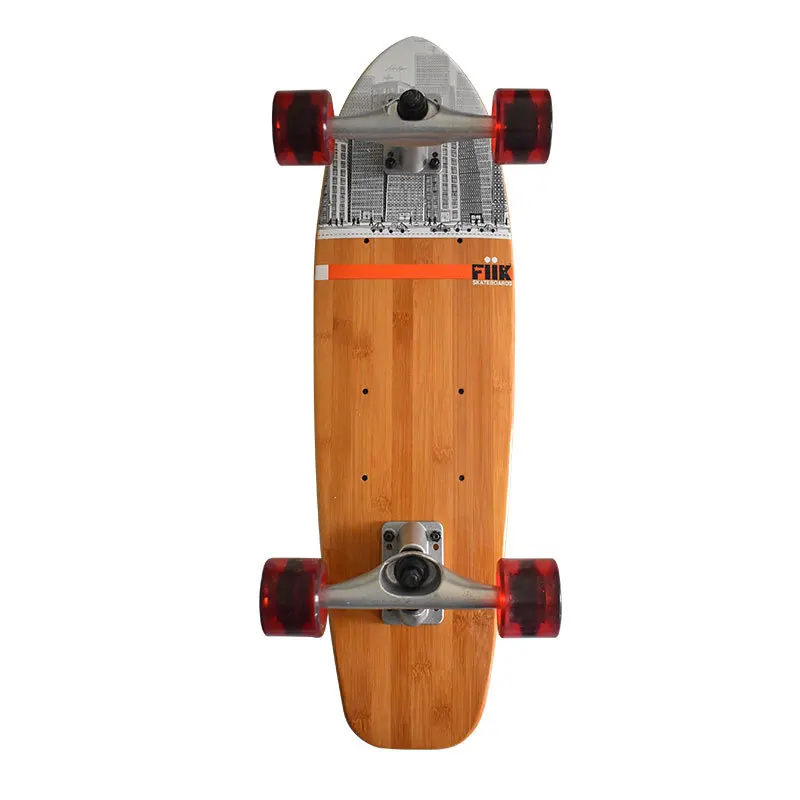 68x11x25cm Mini Cruiser Board Quality Wood Skateboard Bamboo Aluminium  Alloy Skateboards Retro Peny Skate Board Street Longboard