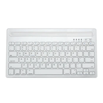 

Bluetooth Keyboard Dual Channel Multi-Device Universal Wireless Bluetooth Rechargeable Keyboard with Sturdy Stand