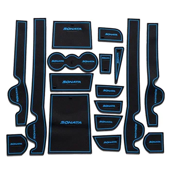 

Anti-Dirty Pad For Hyundai Sonata LF 2015 2016 2017 2018 2019 Accessories Door Groove Gate Slot Coaster Anti-Slip Mat Car