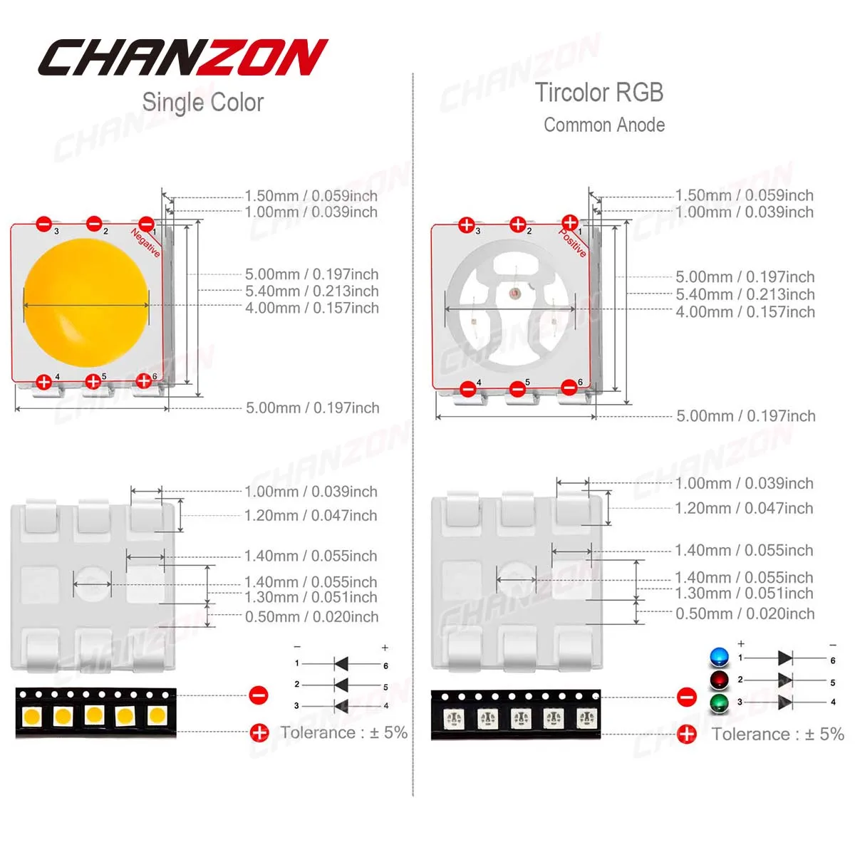 Contas de luz de diodo led, 100 pçs, smd 5050 (2020) chip de lâmpada emissora de led, quente, frio, branco vermelho, verde, azul, amarelo, uv, rosa, rgb 3v, smt