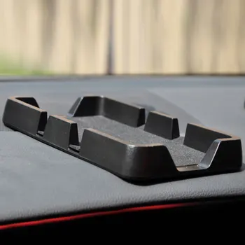 

Car Dashboard Mobile Phone Anti-slip Pad Leather Pattern Glove Box Car Navigation Bracket Tray
