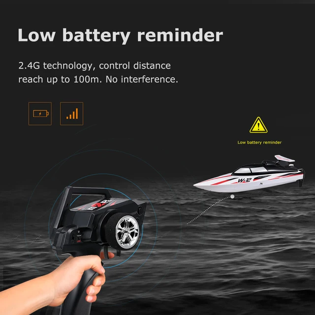 WLtoys WL912-A RC Boat 2.4G 35KM/H High Speed RC Boat Capsize Protection water cooling system RC Toy Boats RC Racing Boat Toys 4