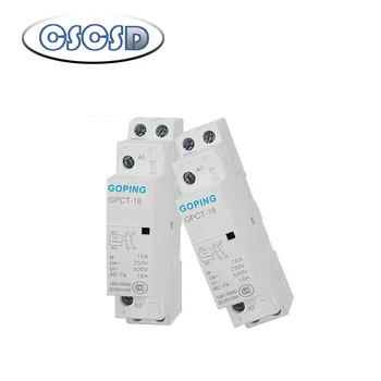 

1pcs Household AC contactor CT-16A 1P/2P 220V Single phase rail modular Hotel use small contactor