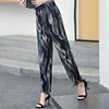 Closeout Plaid Pants Trousers High-Waist Waist-Print Elastic Plus-Size Summer Casual Women XL-5XL 33008114813