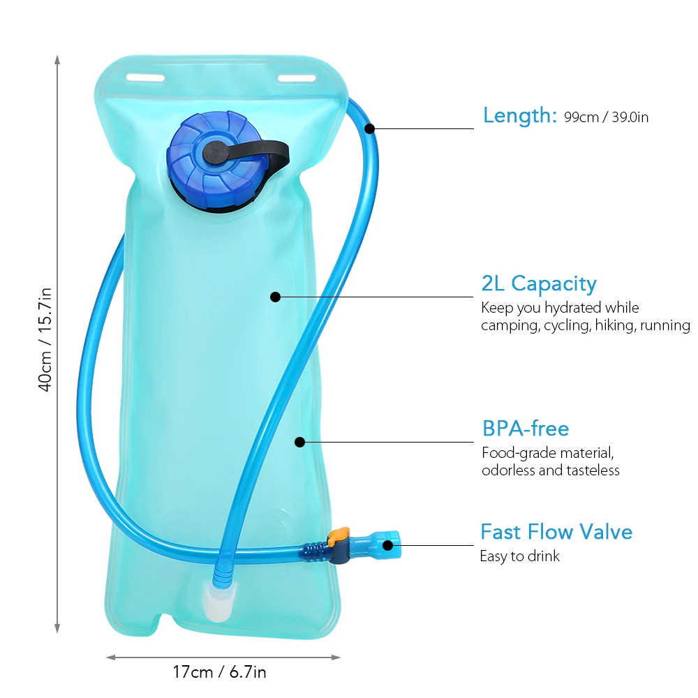 2L велосипедный мешок воды мочевого пузыря Велоспорт футляр для бутылки Спорт на открытом воздухе кемпинг походная сумка для воды
