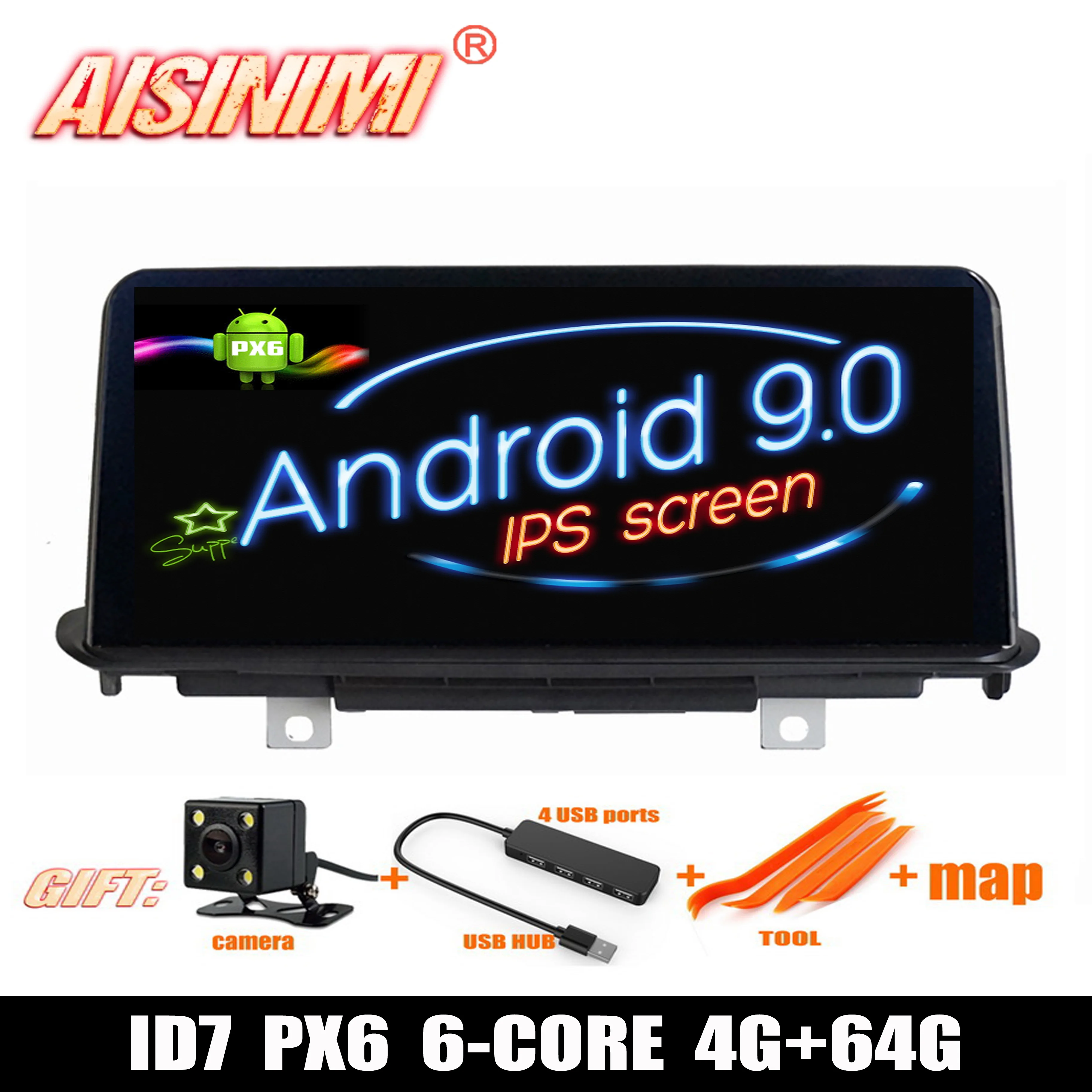 AISINIMI Android 9 0 4G 64G Автомобильный Dvd Navi плеер для BMW X5 F15 (2014-2017) NBT система