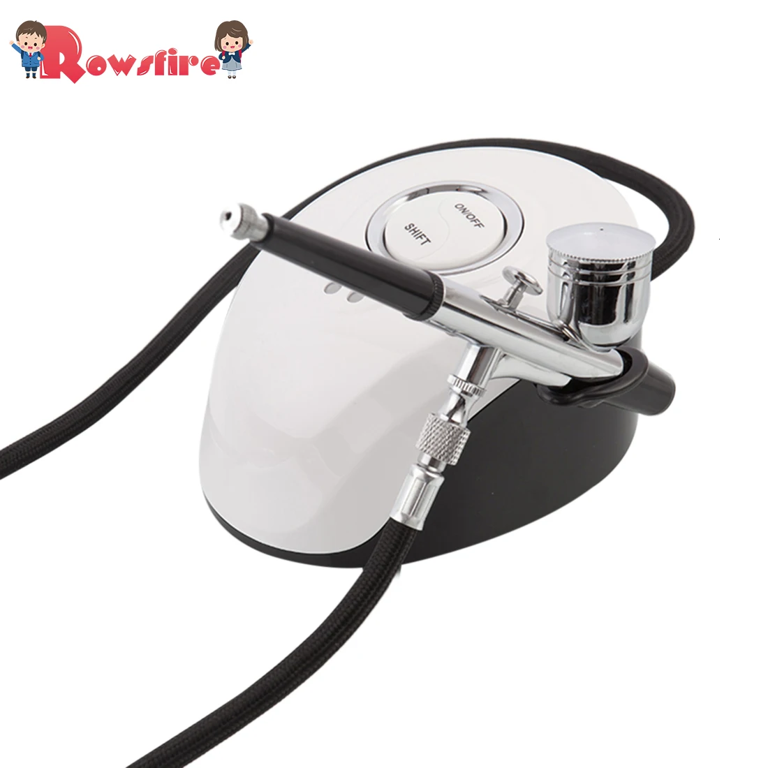 

Mini Airbrush Tools Air Pump Air Compressor Kit Model Cosmetic Makeup Airbrush Kit - White AU Plug