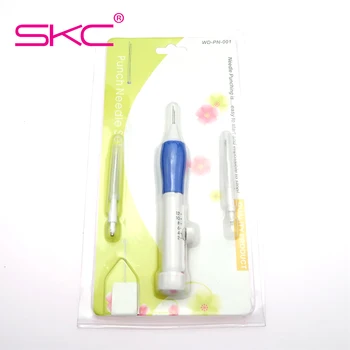 

SKC High Quality ABS DIY Punch Needle Set 3 Needles 2 Threaders Craft Tools DIY Embroidery Punch Needles Hand Sewing Tool