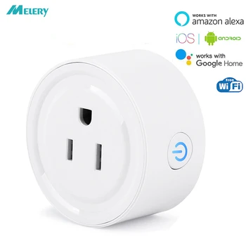 

Wifi Smart Wall Plug Power Socket Outlet Homekit App Timing Switch Remote Control Working with Amazon Alexa Echo Google Home