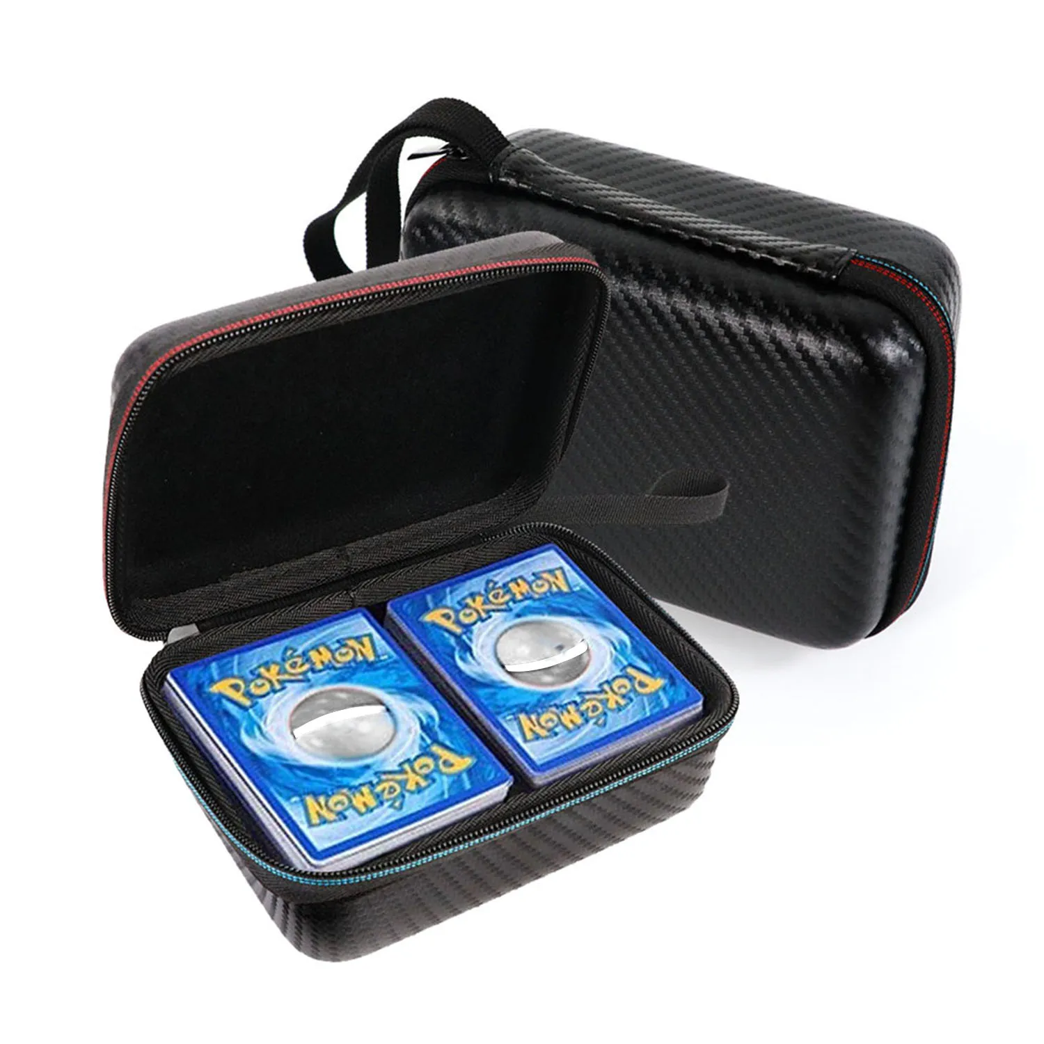 

Bevigac Travel Portable EVA Shockproof Playing Card Carrying Holder Case Pouch Protective Storage Box for Pokemon Trading Cards