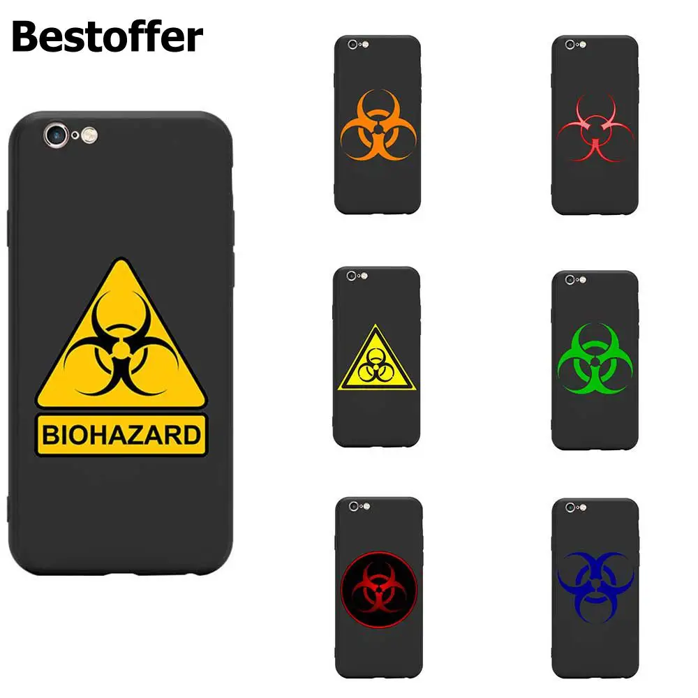 Biohazard Warning Caution Radiation Logo Icon Sign Red Theme Tpu Phone Cases For Iphone 8 S Xr X Plus 11 Pro Max Phone Case Covers Aliexpress