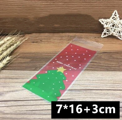 7x16cm N0.19 LBSISI Life 100 шт. 7/8*10+ 3 см самоклеющиеся еда шоколад мыло мешки для печенья, конфет пластиковая упаковка ювелирных изделий подарок поли мешок - Цвет: 7x16cm N0.19