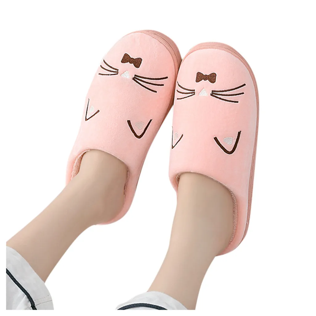 

Women's sandals Women's Mens Couples Warm Cartoon Cat Non-slip Floor Home Slippers Indoor Shoes Sandal Shoes Zapatos Mujer#11