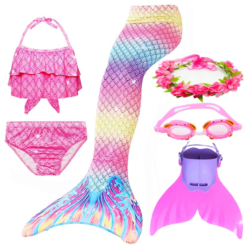 2019-Girl-s-Mermaid-Tail-for-Kids-Swimming-Bating-Suit-Costume-Swimsuit-Swimmable-Cosplay-Bikini-Set(6)