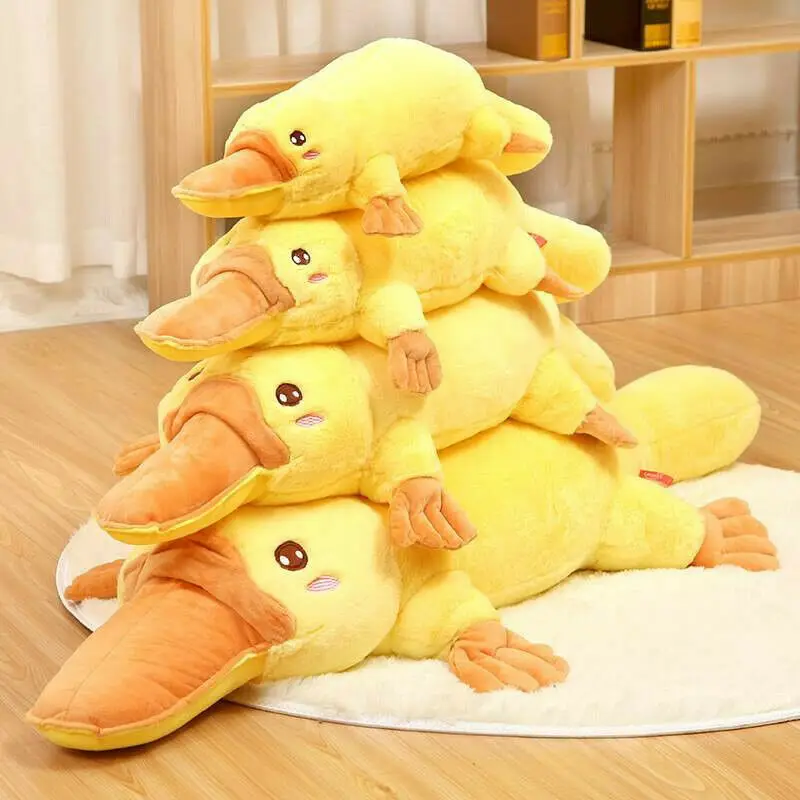 Long Mouth Duck Plush Toy Baby Sleeping Duckbills Pillow Yellow Duck Doll Gift Stuffed Animals