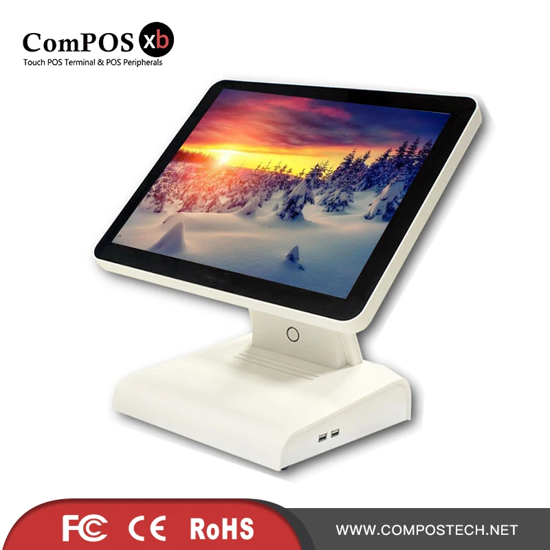 

POS system 15 inch capacitive touch screen touch sensitive POS terminal/cash register for restaurant
