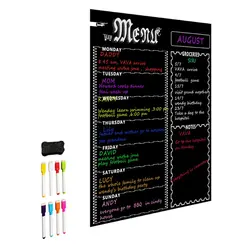 Planificador magnético A3 para cocina, nevera grande, organizador de calendario de borrado en seco, Bloc de notas, planificador semanal, pizarra blanca, lista de comestibles