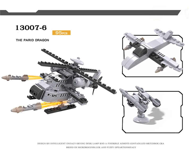 747 PCS Military Warship Aircraft Army Figures Building Blocks Construction Bricks Compatible LegoINGlys Children Toys (17)