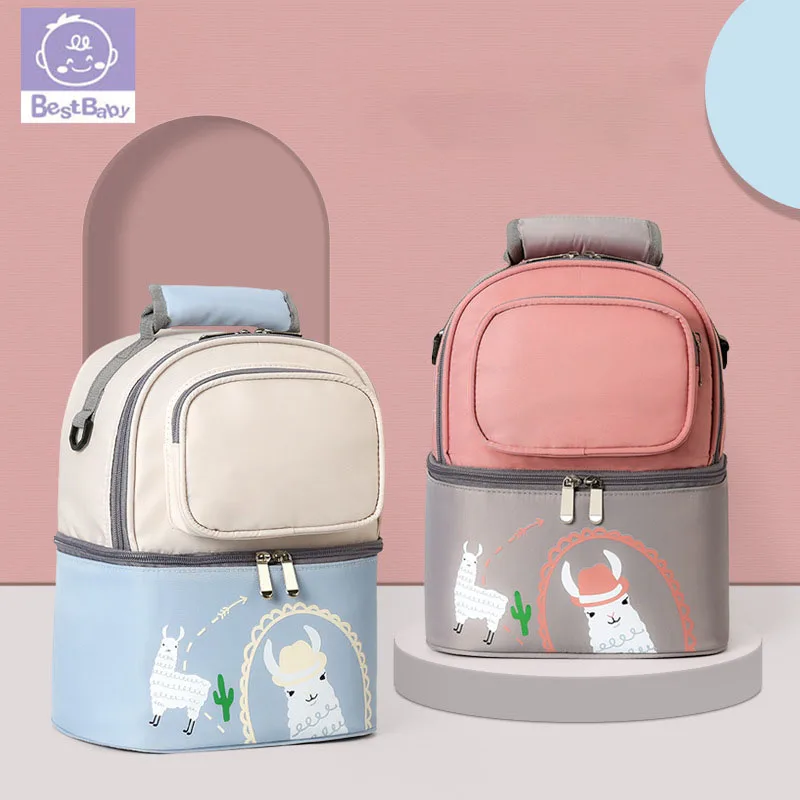 

Insulation Bag Milk Storage Breast Pump Maternity Cooler Double Layer Fresh Keeping Baby Food Backpack Feeding Bottle For Mother
