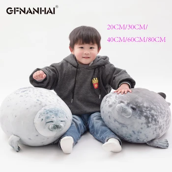 

1pc 80CM Large Size Seal Plush Toys Famous World Animal Sea Lion Toys Stuffed Soft Pillow for Children Kids Girls Birthday Gifts