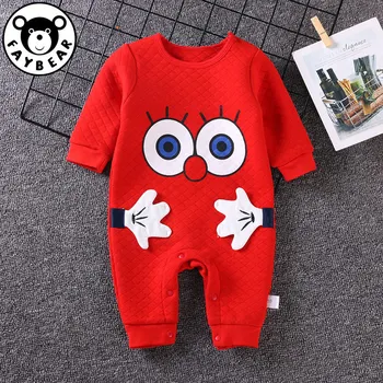 

Baby Clothes Pure Cotton Keep Warm Long Sleeve Climb Clothes Ha Yi Newborn Child Clothes Boy Girl Romper Gift Kids