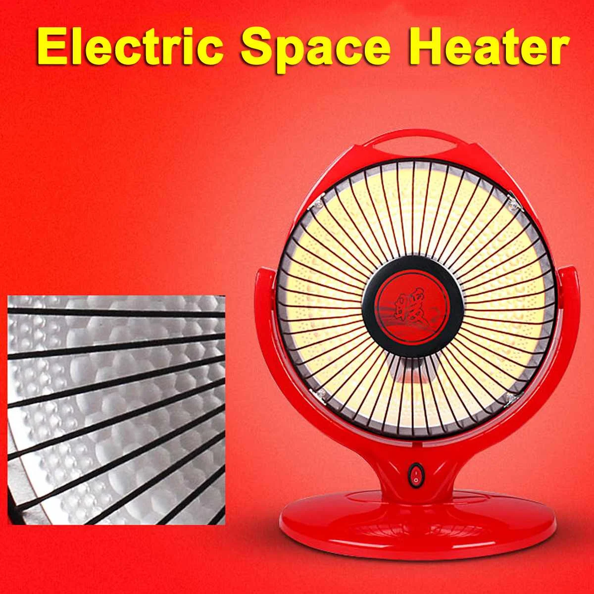 220V 600W Mini Electric Heating Fan Portable Handle Fan Floor Desk Electric Heater Energy-Saving Heater for Winter Househood