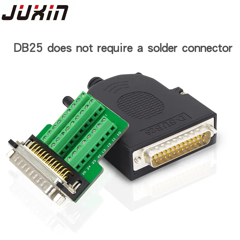 

DB25 Male female D-SUB 25Pin Plug Breakout PCB Board 2 Row 25PIN Terminals Connectors Parallel port 25P connector DIY