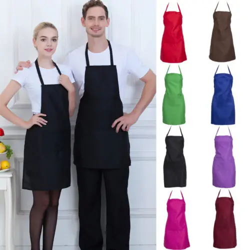 Women Men Waterproof Kitchen Apron Chef Butcher BBQ Cooking Sleeveless Cotton Linen Aprons for Men Women Home Cleaning Tools