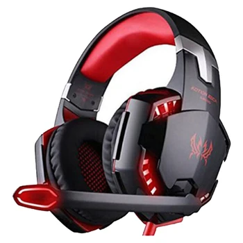 

With Mic Computer Over Ear Gaming Headphone Stereo Noise Reduction LED Light PC Laptop Wired Headset Fashion For Xbox One X S