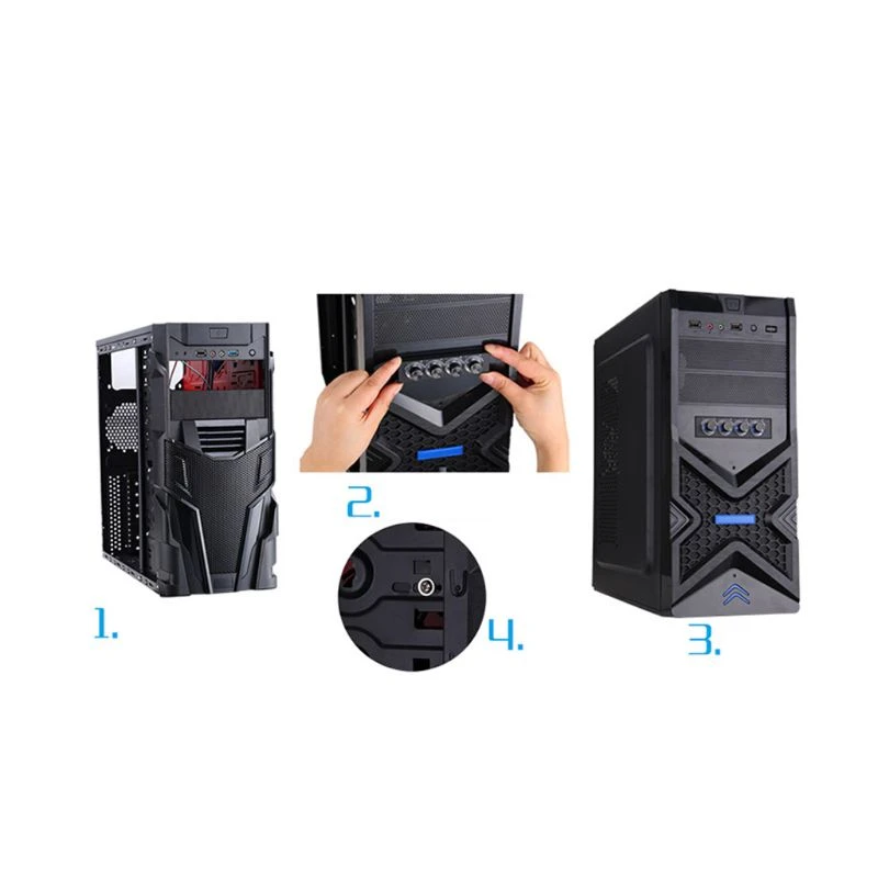 4x Port FAN CONTROLLER w/ USB & SATA Black 3.5" NEW Computer Hardware Electronic 4x Port FAN CONTROLLER w/ USB & SATA Black 3.5" NEW Computer Hardware Electronic