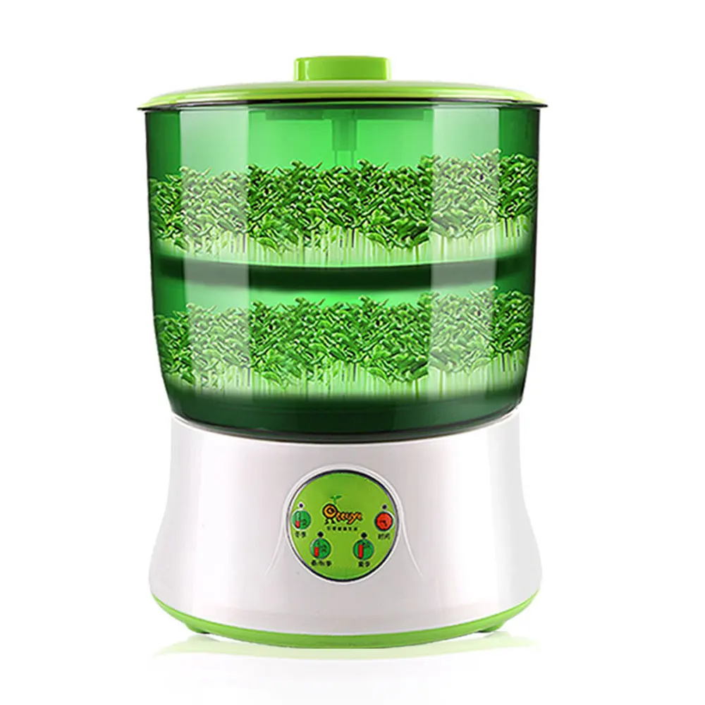 Household Bean Sprouts Machine Automatic Mung Bean Sprouts Intelligent Large-Capacity Double-Layer Sprouting Machine new intelligent humidifier large capacity floor mounted household silent air sterilization purification humidifier heavy fog