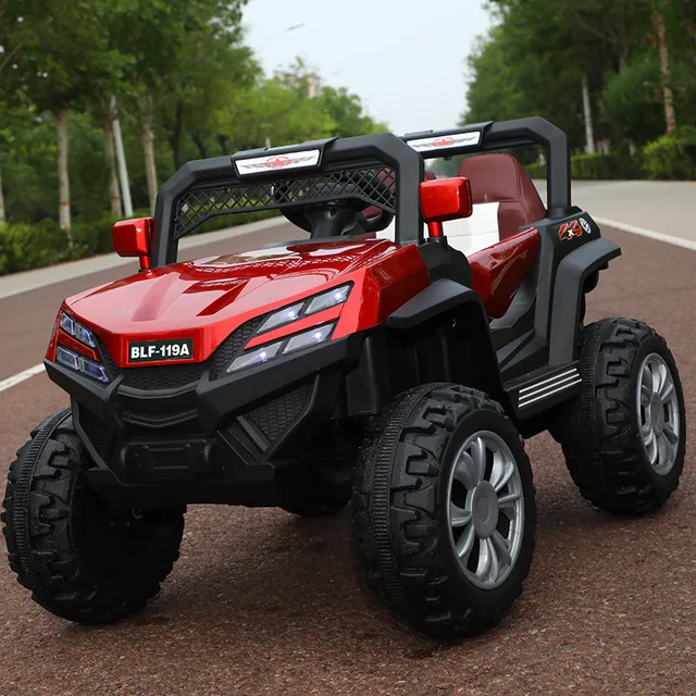 Kids RC Electric Car for Children LED Lighting Music Graffiti Off-road Vehicle Electric Car for Kids Ride on 0-6 Years Old 5