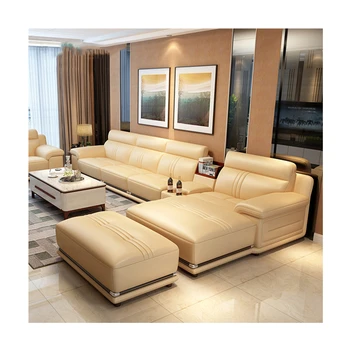 

Hot sale living room sofa set genuine Leather flod sofa bed