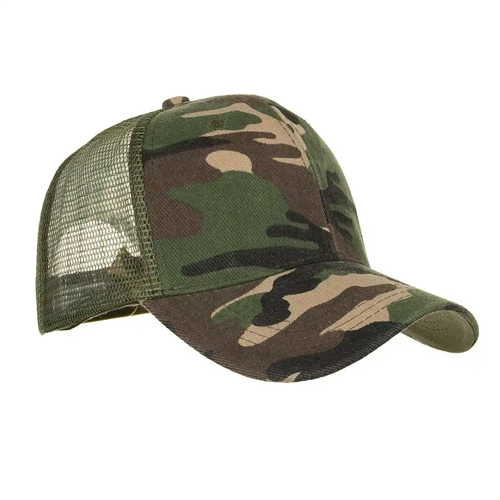 camouflage mesh hats