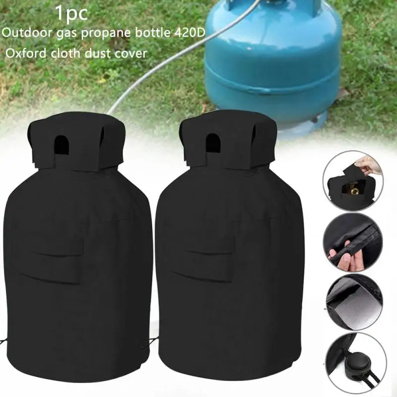 Cubierta de tanque de propano plegable, Anti UV de Gas, tela Oxford, impermeable, para jardín, barbacoa portátil, 20lb