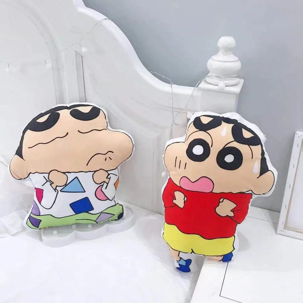 Игрушек! Милая плюшевая игрушка забавный Crayon Shin chan белая собака печать Подушка Мягкий Диван Подушка на день рождения Рождественский подарок 1 шт