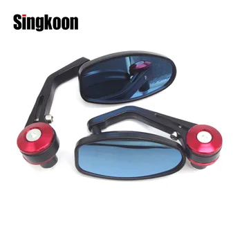 

7/8" 22mm Universal Motorcycle Handle Bar End Retro Rearview Side Mirrors FOR tmax 530 gsxr 1000 k7 bmw f650gs Kawasaki z650