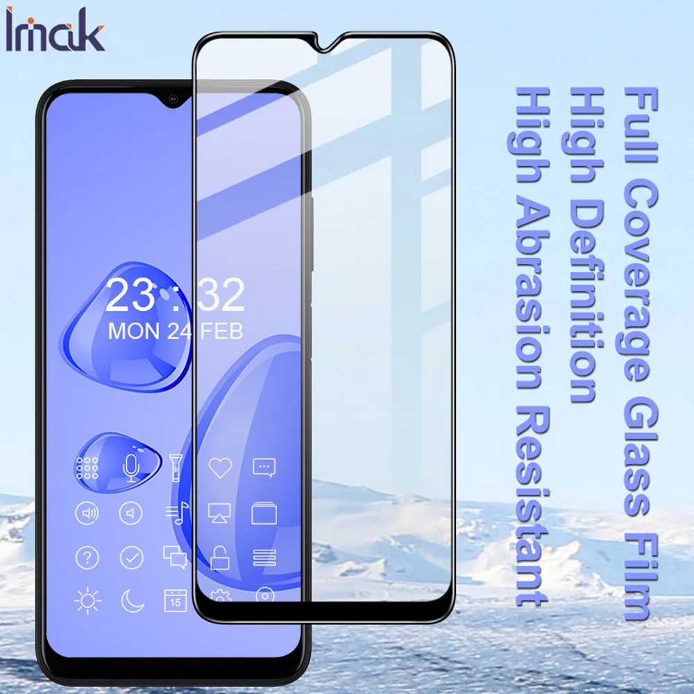 Imak закаленное стекло для Samsung Galaxy A03s защита экрана олеофобный полный клей |